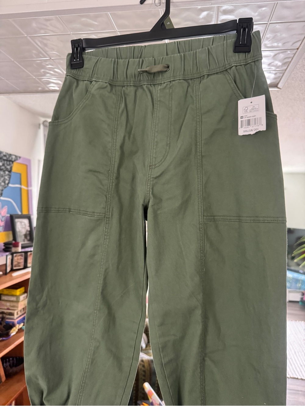 NWT Olive Green Utility Baggy Cargo Pants - Fits Like Medium (See Measurements)